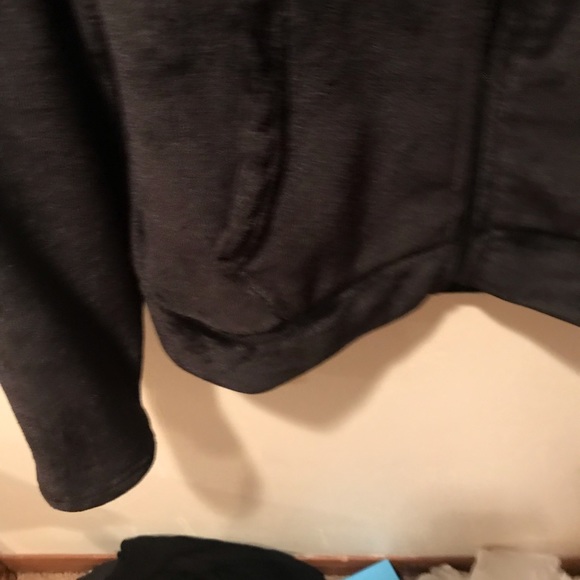 VELOUR CHOCOLATE BROWN BOMBER JACKET Large-XLarge NWOT - Picture 14 of 15